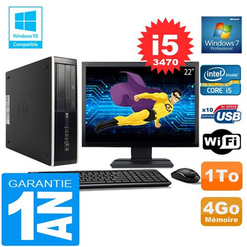 Acheter Pc hp compaq 8300 sff core i5-3470 ram 4go disque 1 to wifi w7 ecran 22' État correct - 269,00 € Pc hp compaq 8300 sff core i5-3470 ram 4go disque 1 to wifi w7 ecran 22' État correct - Hewlett-Packard reconditionné disponible sur Fnac