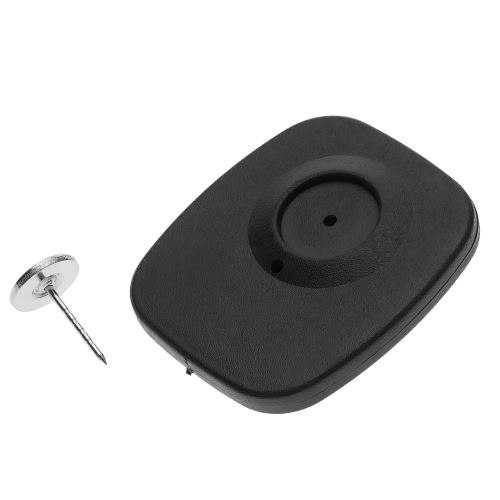 Étiquette antivol compatible EAS RF 8,2 MHz 47 x 42 mm noir avec goupille