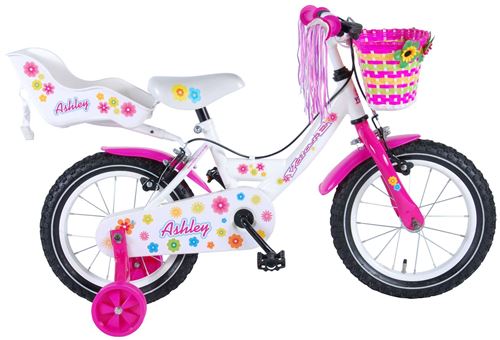 Volare Ashley 14 pouces 23,5 cm Fille Frein à serrer Blanc