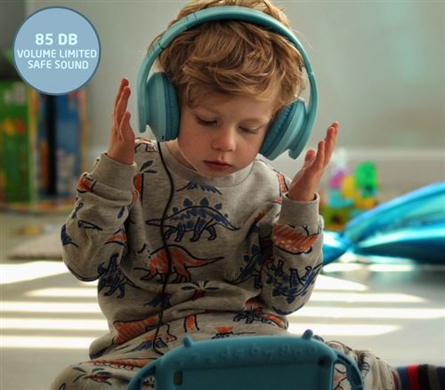 PowerLocus Casque Bluetooth Pliable Sans Fil pour Enfant avec