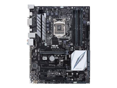 ASUS Z170-E - Carte-mère - ATX - LGA1151 Socket - Z170 Chipset - USB 3.0, USB-C - Gigabit LAN - carte graphique embarquée (unité centrale requise) - a