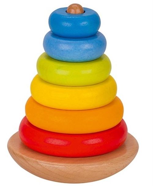 Goki la tour d'empilage de bois 7 pcs