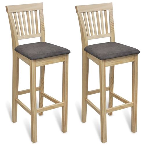 vidaXL Barstoelen 2 st hout