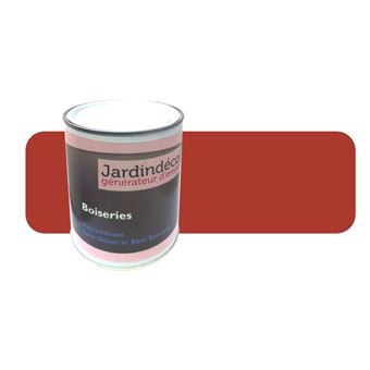 Bouchard Peintures - Peinture rouge de sécu pour meuble en bois brut 1 litre rosé - 1