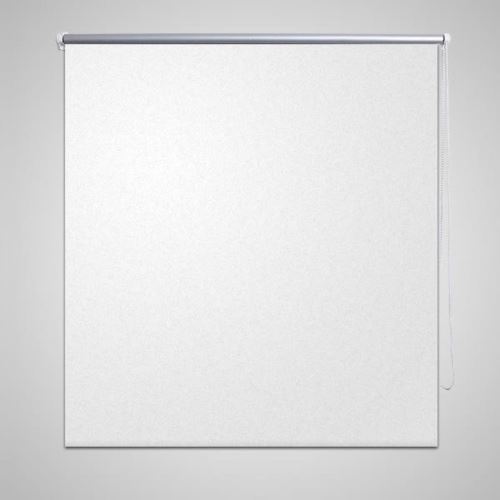 Store Occultant Thermique Réglable avec Mécanisme à Chaîne et Rouleau 140 x 175 cm Blanc
