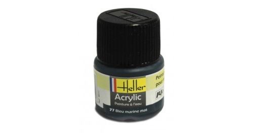 Heller - bleu marine mat - n°77 - peinture pour maquette