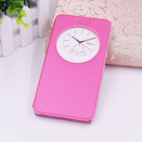Asus Zenfone 4 Max ZC554KL Housse Etui Cuir PU Magenta Horizontal ALS46543