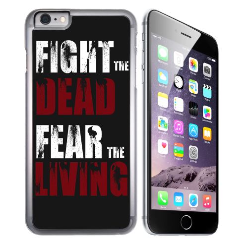 Coque pour iPhone 8 PLUS walking dead fight the dead fear the living