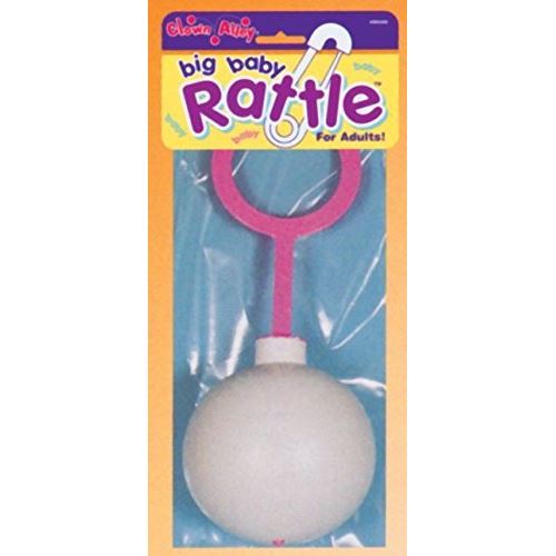 Morris Costumes Big Baby Rattle White and Pink