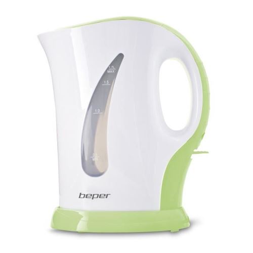 Beper 90.350v Bouilloire Electrique - 1,7l - 2200 W - Blanc Et Vert