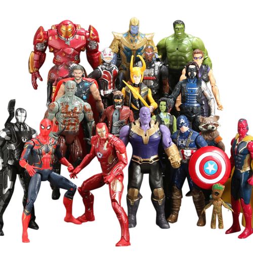 Mike 48pcs Superhero Figures Set Avengers Infinity War Minifigures Enfants  Jouets Cadeaux de fête d'anniversaire