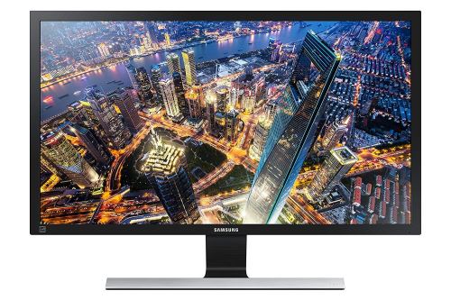 Samsung U28E590D - UE590 Series - LED-monitor - 28 - 3840 x 2160 4K - TN - 370 cd/m² - 1000:1 - 1 ms - 2xHDMI, DisplayPort - zwart, metallic zilver