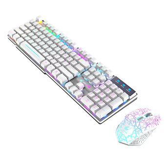 Ensemble clavier + souris sans fil compact pleine taille - blanc blanche -  Cdiscount Informatique
