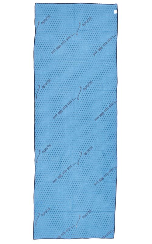 Serviette yoga en microfibres antidérapante - Bleu