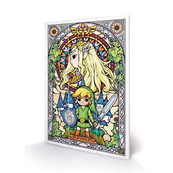 Vitrail impression sur bois The Legend of Zelda 20 x 29,5 cm