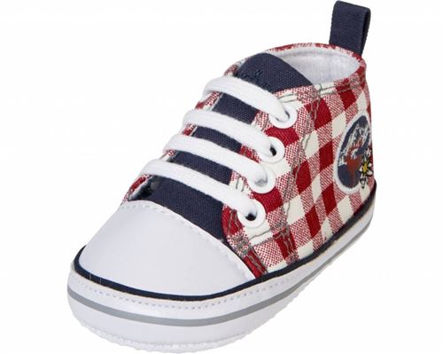 chaussures bébé junior marine / rouge taille 17