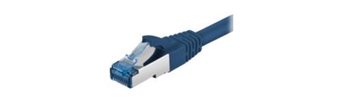 MicroConnect - Câble réseau - RJ-45 (M) pour RJ-45 (M) - 10 m - SFTP - CAT 6a - sans halogène, sans crochet - bleu