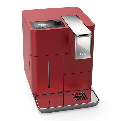 Cafetière à capsules Qbo You-Rista pour espresso et grand café (19 Bar, 1500 W) Machine à café à capsules Vibrant Red