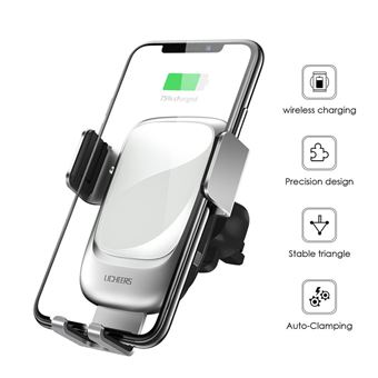 18 Sur Qi 10w Voiture Sans Fil Fast Support Chargeur Pour Samsung