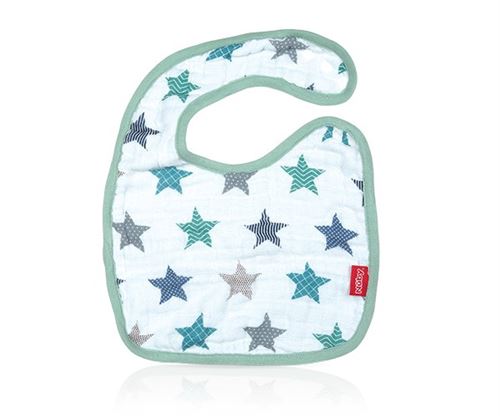 Nuby bavoir d'épaule 26 cm vert coton
