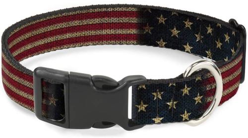 Comparer les prix de Buckle Down 15–66 cm Drapeau US Vintage Stretch col Clip en Plastique, Grande