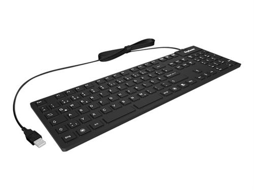 KeySonic KSK-8030 IN - Toetsenbord - USB - Duits - zwart
