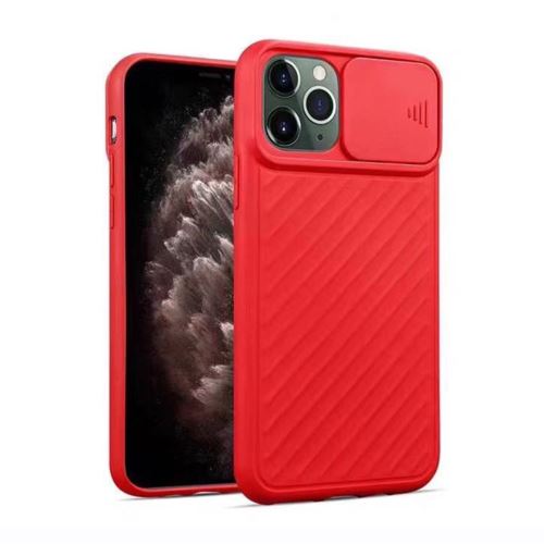 Coque en TPU diapositive de la caméra souple rouge pour votre Apple iPhone 11 Pro 5.8 pouces
