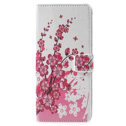 Etui en PU modèle fleur de prunier pour votre Samsung Galaxy Note 9