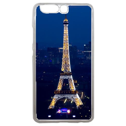 Coque Tour Eiffel Paris Night Compatible P10 Transparent