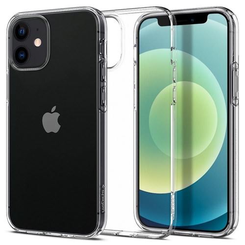 Spigen Liquid Crystal - Achterzijde behuizing voor mobiele telefoon - thermoplastic polyurethaan (TPU) - kristalhelder - voor Apple iPhone 12 mini