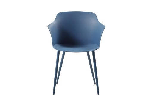 Set De 2 Chaises Corona Contemporain Bleu Foncé - Pour le Bureau, Cuisine, Séjour
