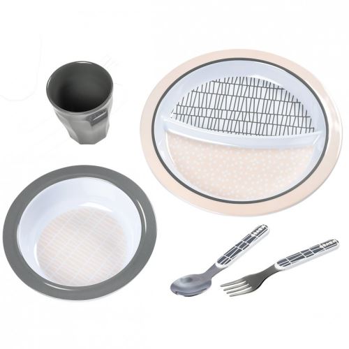 BEABA COFFRET REPAS PINK GRID Pink Grid