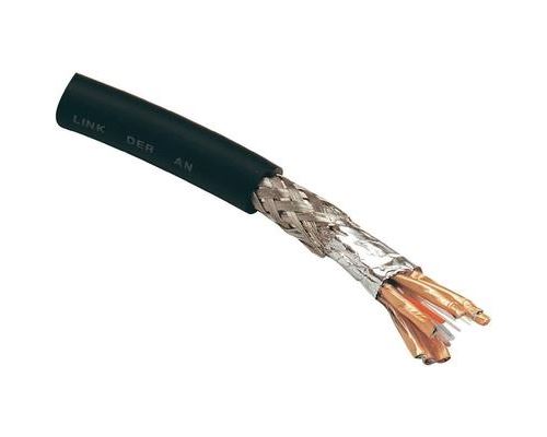 Câble vidéo 1512006 10 2 x 0.51 mm² + 2 x 0.32 mm² noir 10 m conrad
