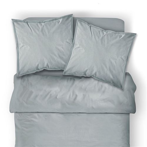 Today - Housse de couette Zinc - 100% coton 57 fils - 240 x 260 cm - Gris