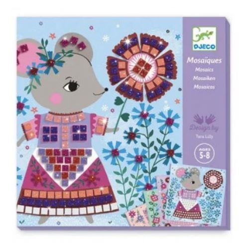 Kit créatif Djeco - Mosaïques Lovely pets - 4 tableaux