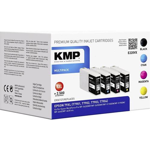 Kmp E220vx Cartouche D'encre Cyan Jaune - vue 2