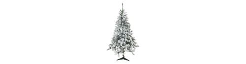 sapin floque entree de gamme- 380 branches- ht180cm
