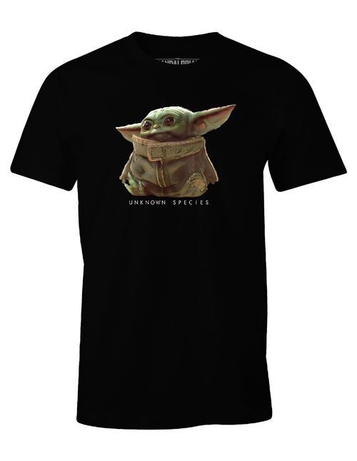 T-shirt Star Wars The Mandalorian - Baby Yoda Unkown Species - Noir - taille XXL