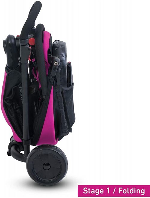 smarTrike smarTfold 500 tricycle évolutif 7 en 1 pour bébé et enfant - rose