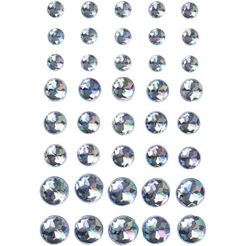 Vivi Gade strass bleu 6 + 8 + 10 mm 40 pièces