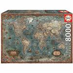 Puzzle 8000 pieces mappemonde historique - 18017 - EDUCA Borras