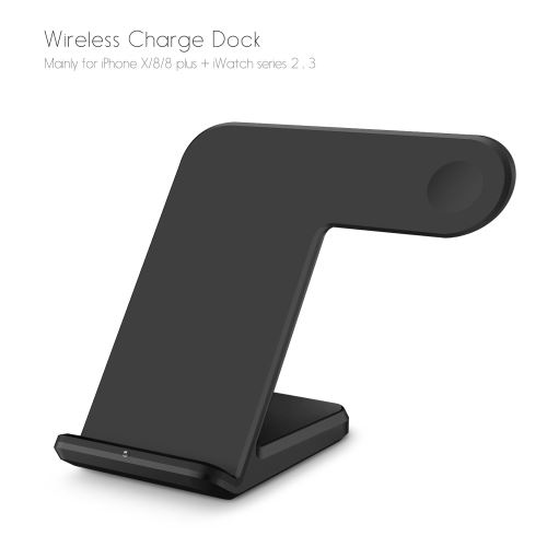 2in1 10W Qi Wireless Support chargeur rapide support pour Apple montre iPhone8 X