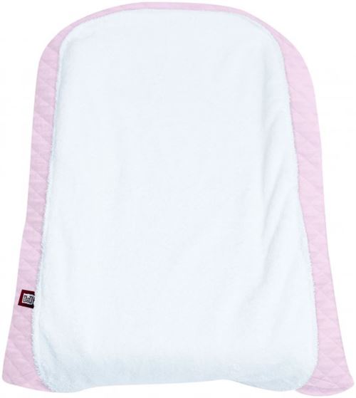 Matelas à langer et housse fleur de coton poudré rose - red castle