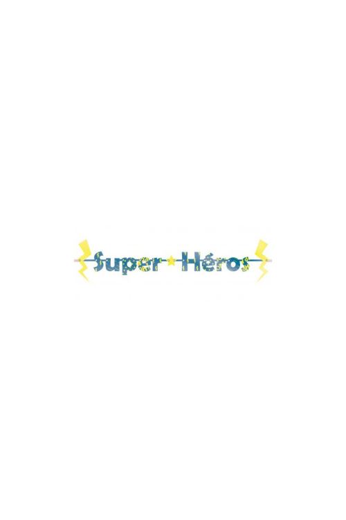 Guirlande Lettres Super Héros 3m - Multicolores - 3m de long