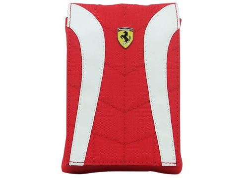 Etui à rabat rouge et blanc Scuderia Ferrari F1