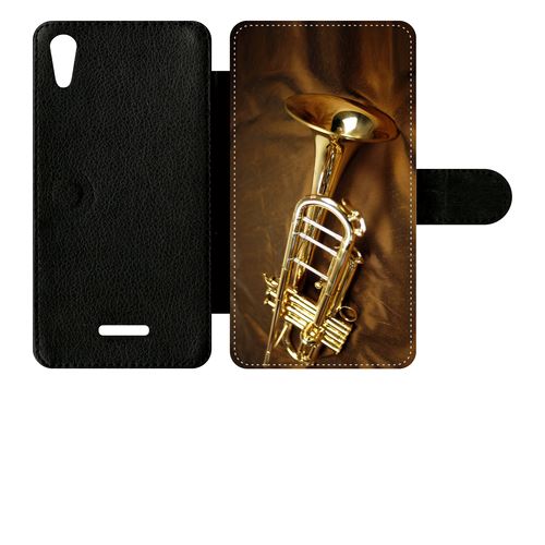 Etui À Rabat Sony Xperia T3 Trompette Musique