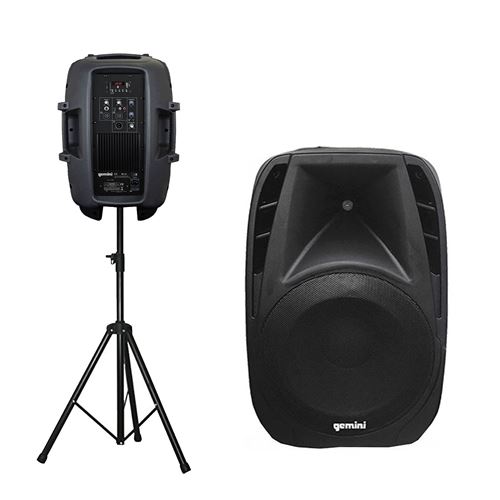 Gemini Enceinte Amplifiée Boomer 10" 440W Usb Bt + Pied