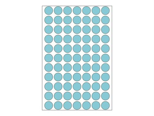 HERMA Markierungspunkte, Durchmesser: 13 mm, blau