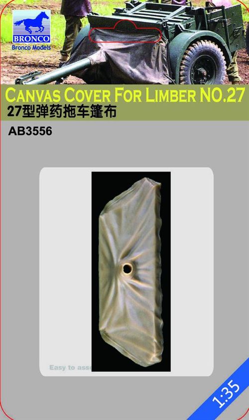 Canvas Cover For Limber No.27 - 1:35e - Bronco Models