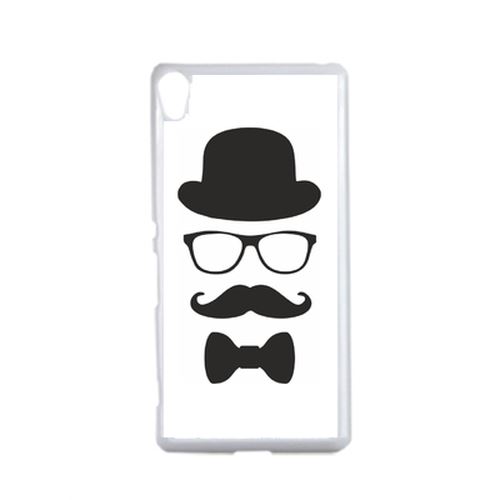 Coque Chapeau Moustache Compatible Sony Xperia Xa Transparent